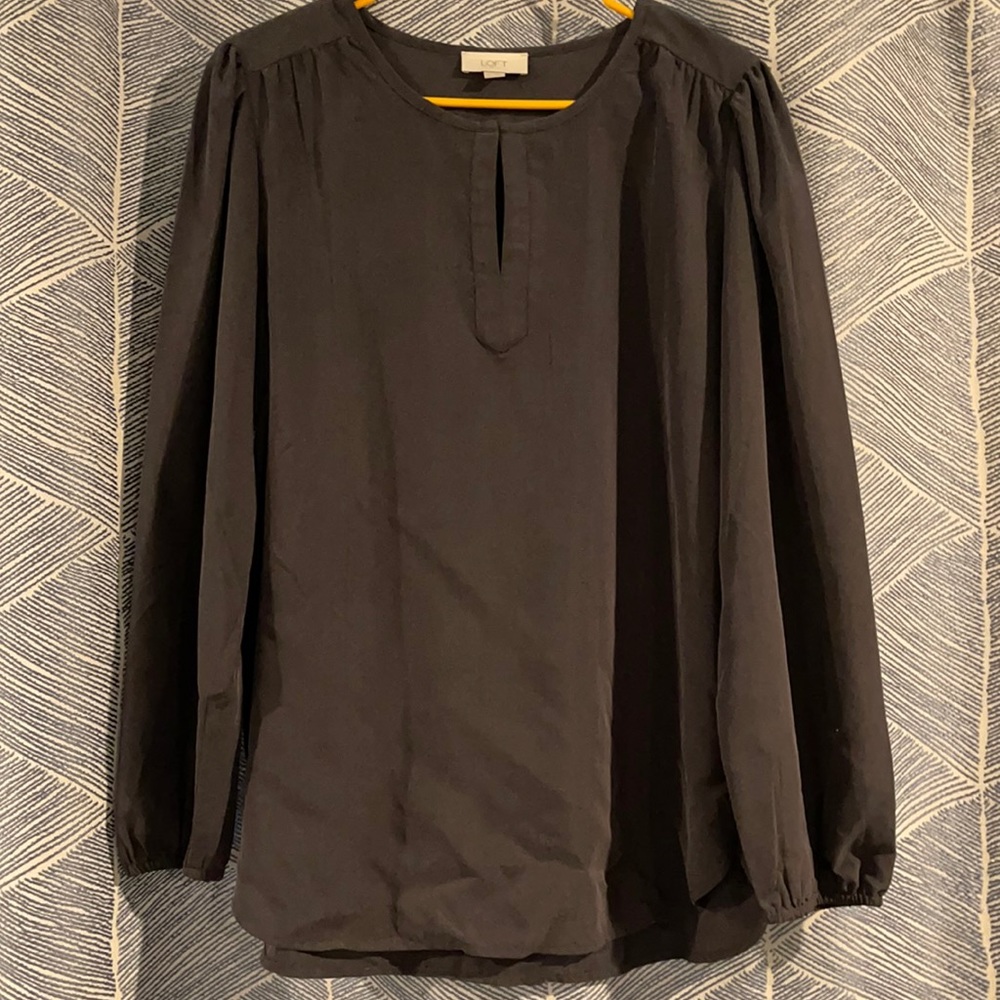 Loft grey blousy tunic